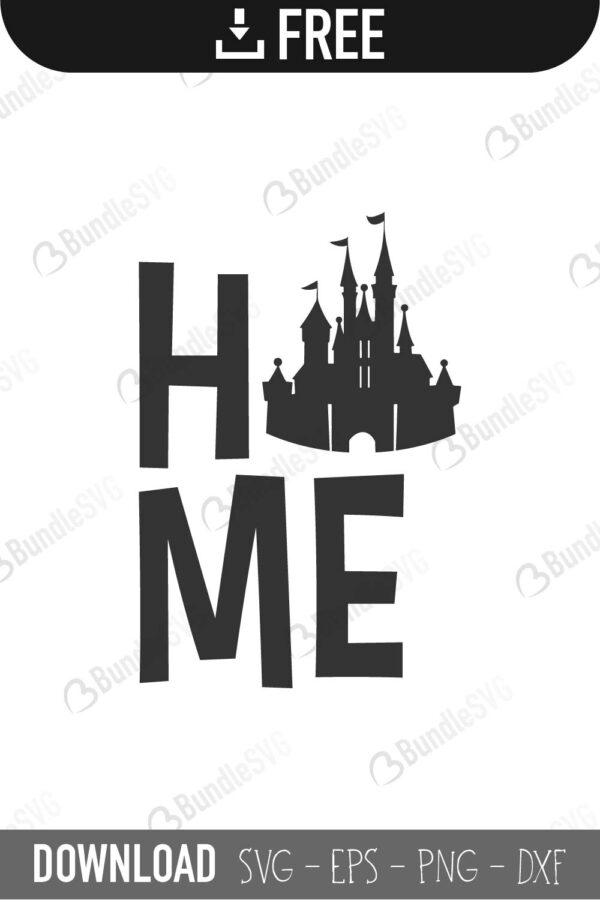 Free Free 285 Disney Castle Home Svg SVG PNG EPS DXF File