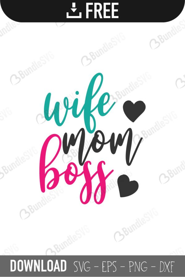 Download 17 Wife Mom Boss Svg Quotes Designsbyaymara Get Wife Mom Boss Svg Free Gif PSD Mockup Templates