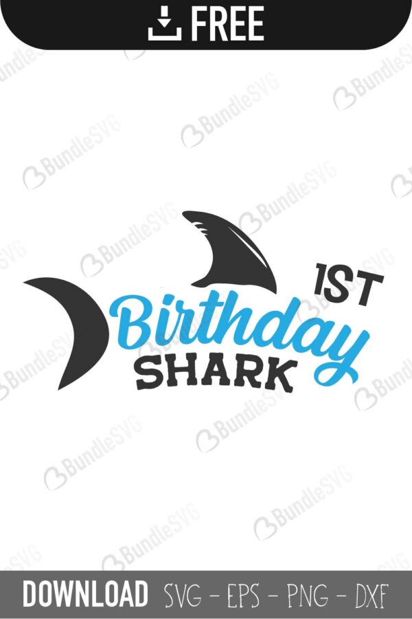 Download Birthday Shark SVG Cut Files Free Download | BundleSVG.com