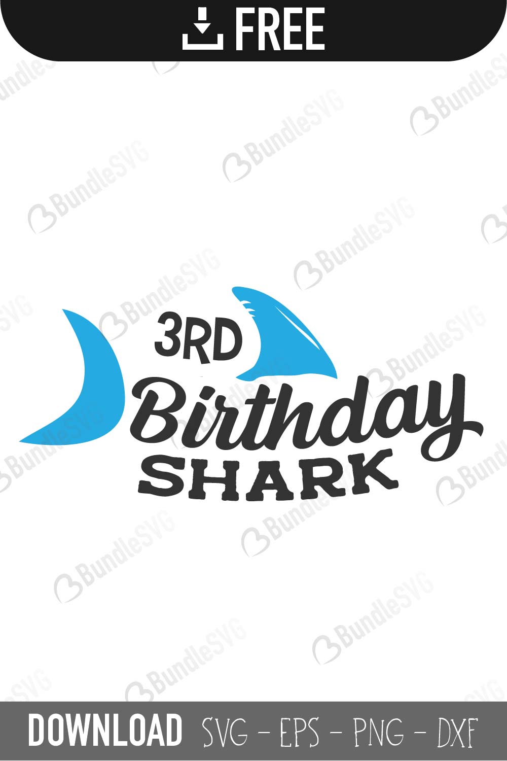 Birthday Shark Svg Cut Files Free Download Bundlesvg