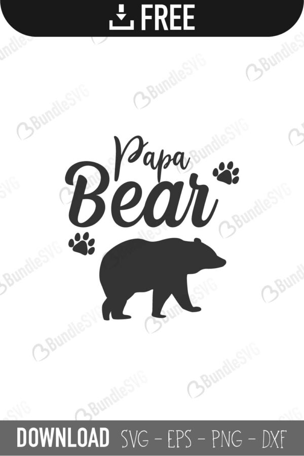 Download Papa Bear Svg Cut Files Free Download Bundlesvg