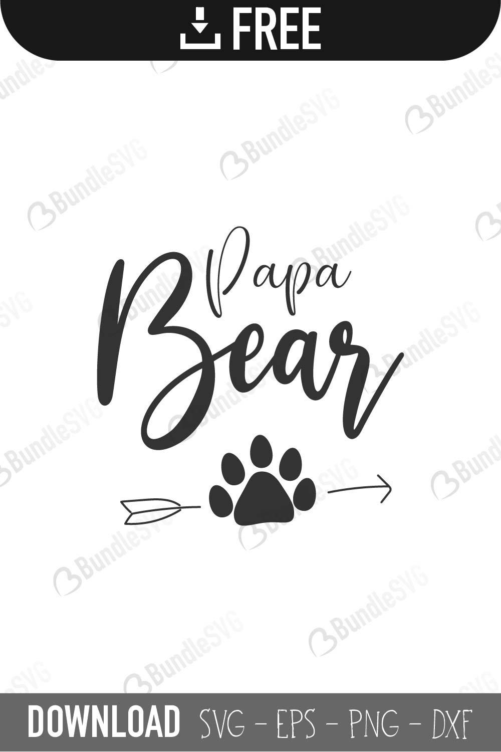 Papa Bear SVG Cut Files Free Download | BundleSVG