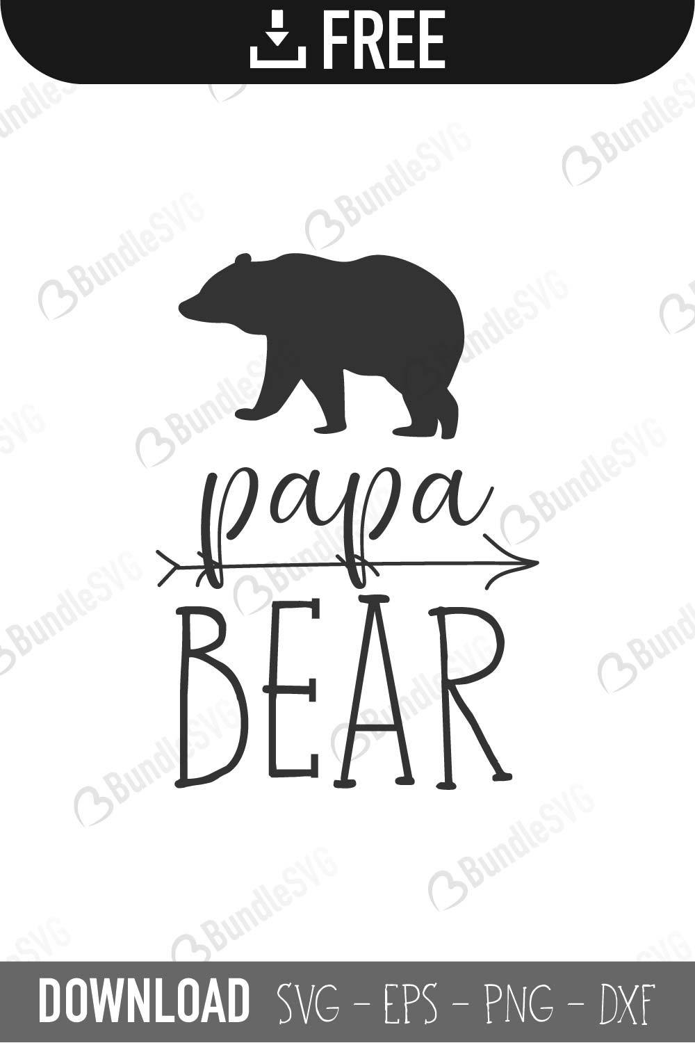 Papa Bear SVG Cut Files Free Download | BundleSVG