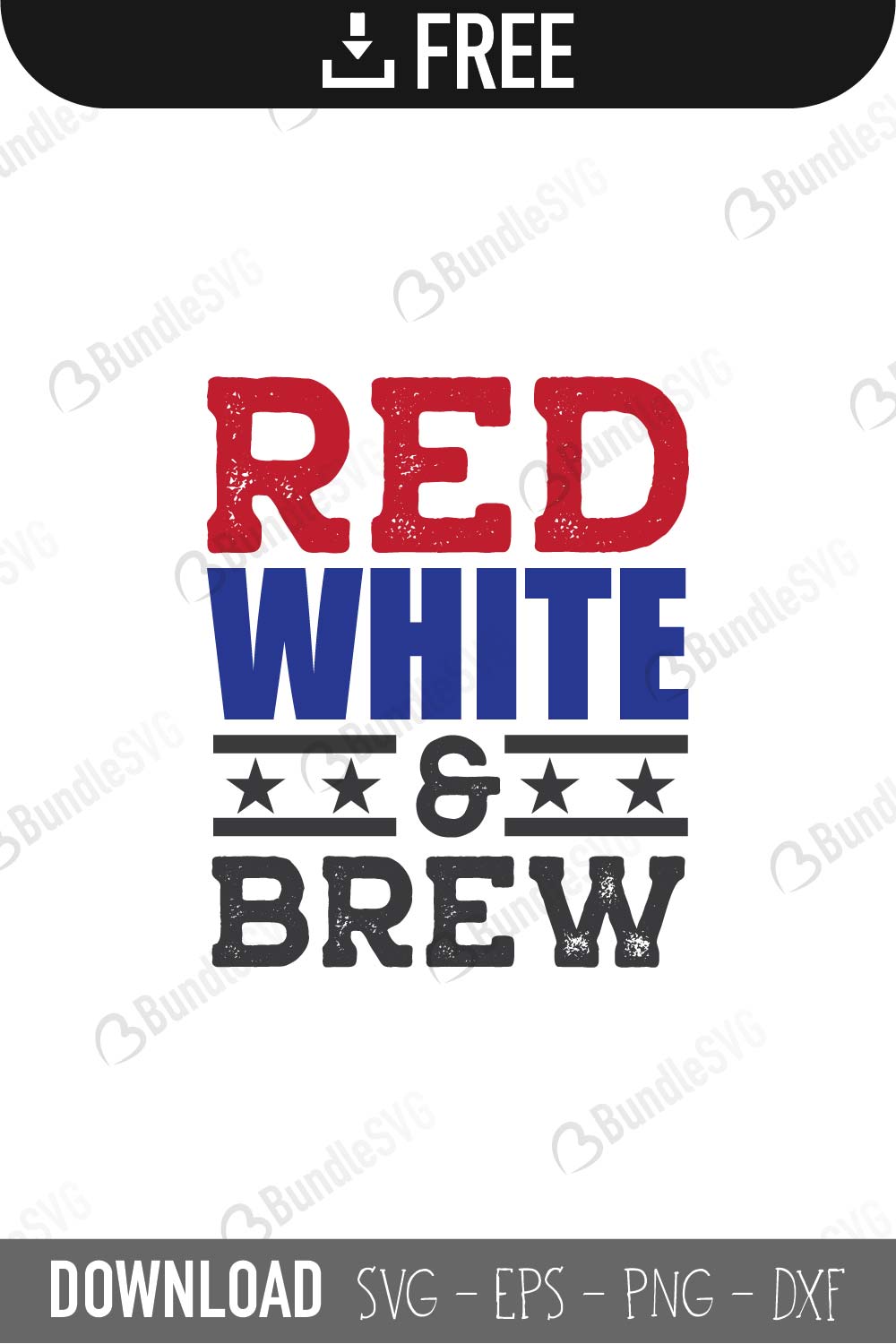 Red White and Brew SVG - Free SVG Files