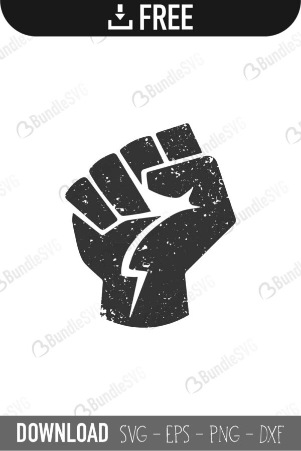 Black Power Fist Svg Cut Files Free Download Bundlesvg