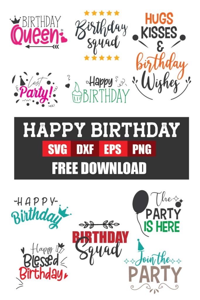 Download Free Birthday SVG Bundles | BundleSVG