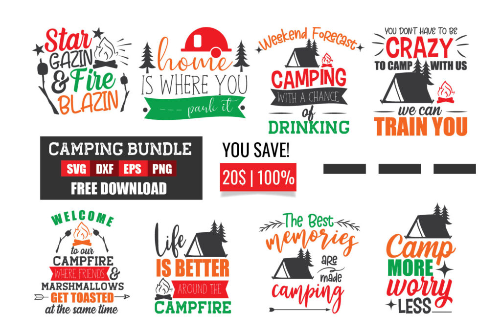 Free Camping SVG Bundle | BundleSVG