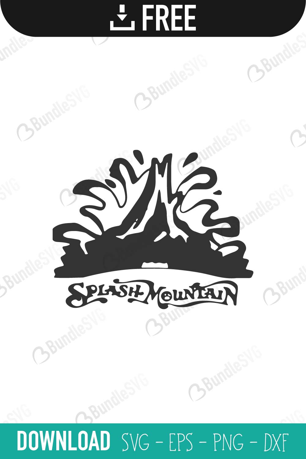 Splash Mountain SVG Cut Files Free Download | BundleSVG.com