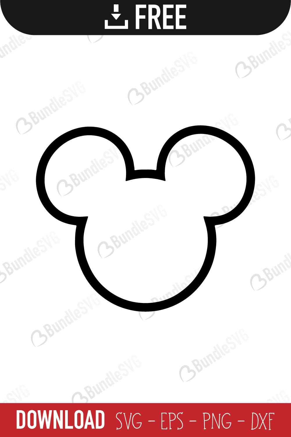 pubblico Metti via i vestiti Idiota mickey mouse outline svg Parassita