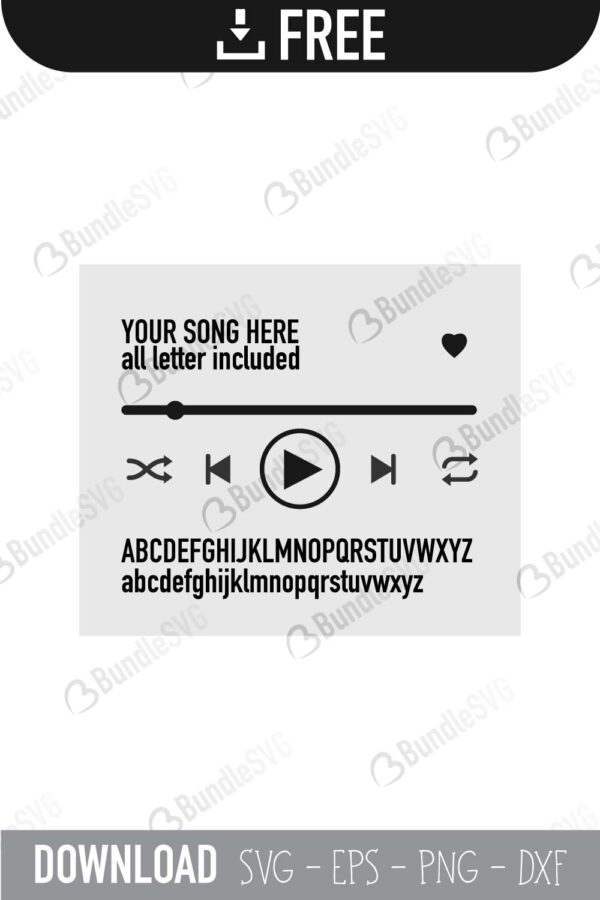 Download Music Player Button SVG Cut Files Free Download ...