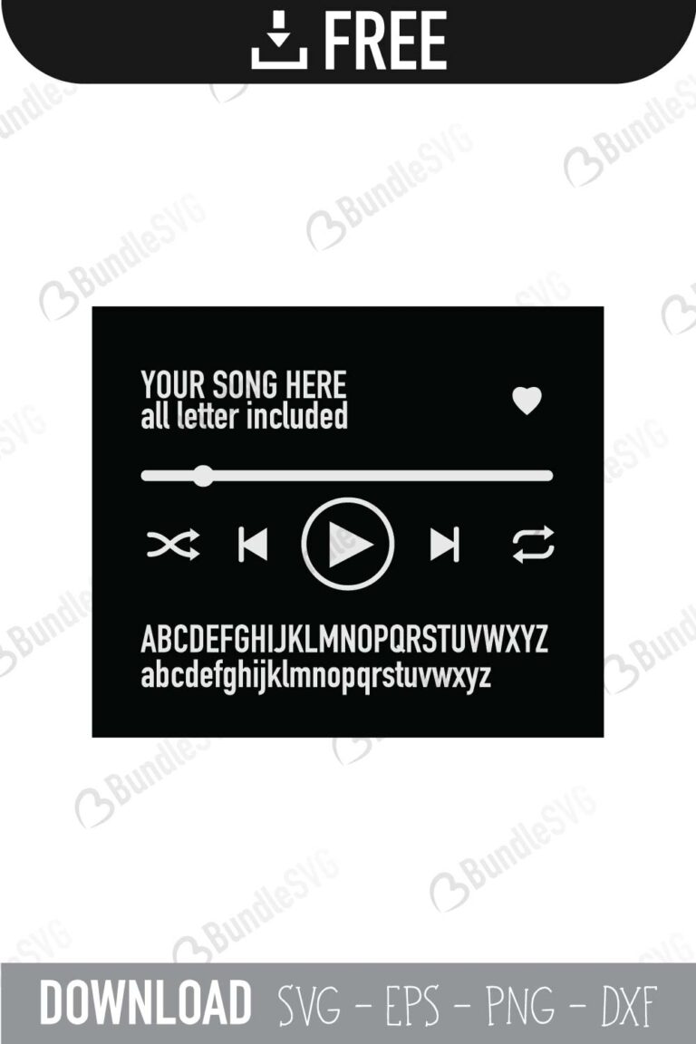 Download Music Player Button SVG Cut Files Free Download | BundleSVG