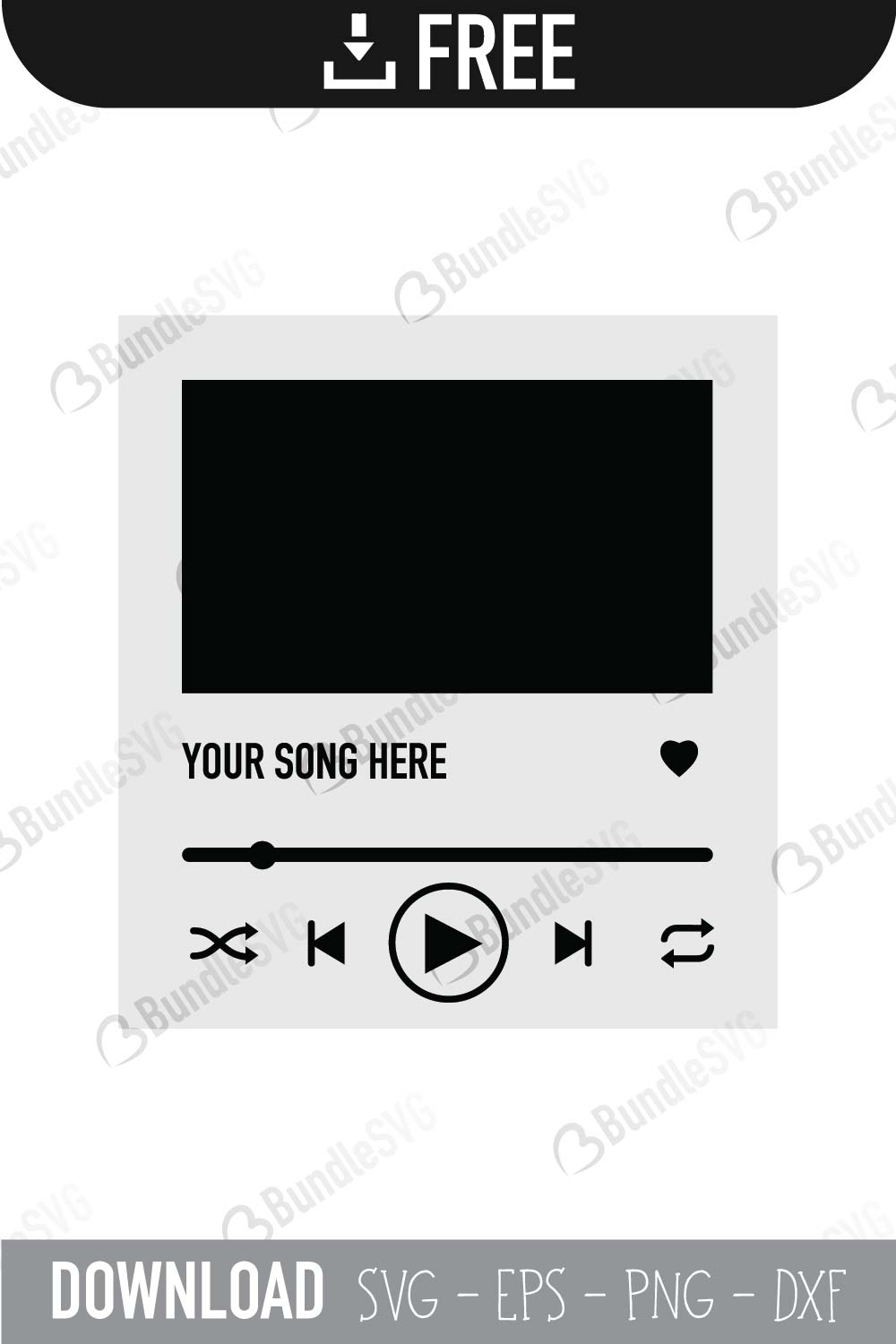 Download Music Player Button SVG Cut Files Free Download | BundleSVG