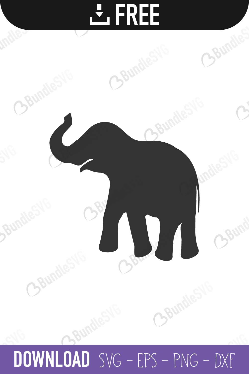 Free Elephant Svg Cut File SVG PNG EPS DXF File