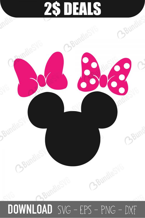Minnie Mouse Svg Cut Files Free Download Bundlesvg Com