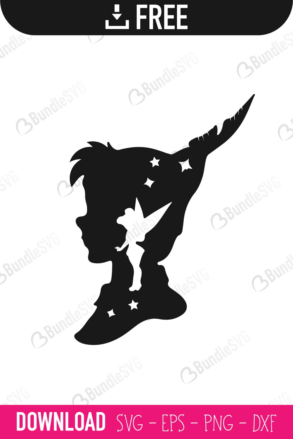Peter Pan and Tinker Bell SVG Cut Files Free Download | BundleSVG.com