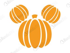 Cricut File, Cutting File, Iron on transfer file, Mickey Face Halloween SVG, Mickey Pumpkin SVG File, Silhouette Cut File, svg file