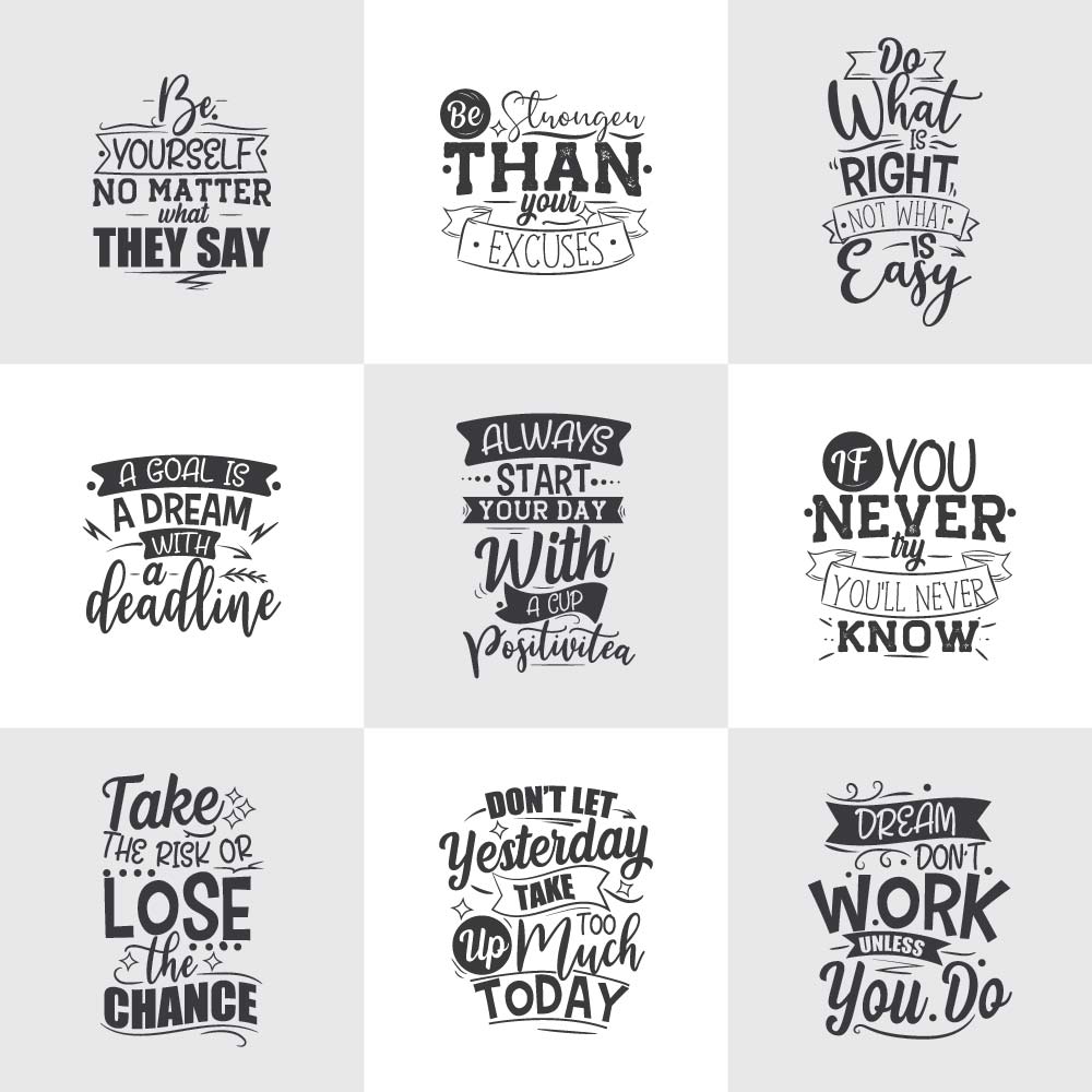 Motivational Quotes Svg Bundles Bundlesvg