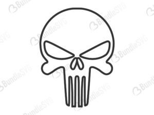 Punisher Skull Free Svg Bundlesvg