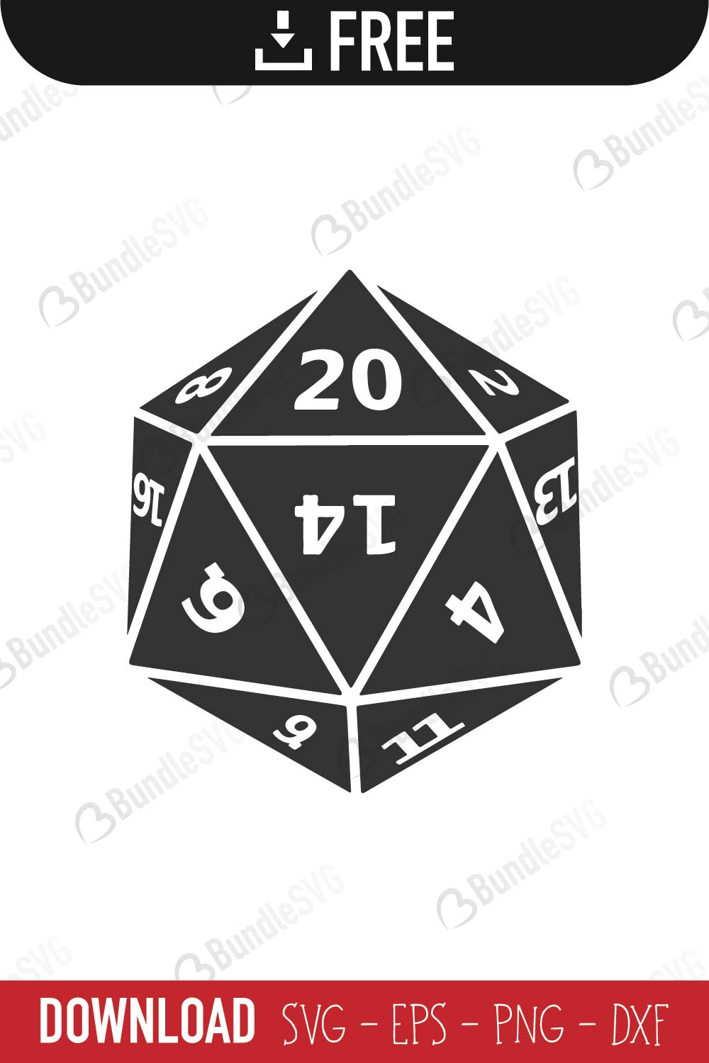 D20 SVG Cut Files Free Download | BundleSVG