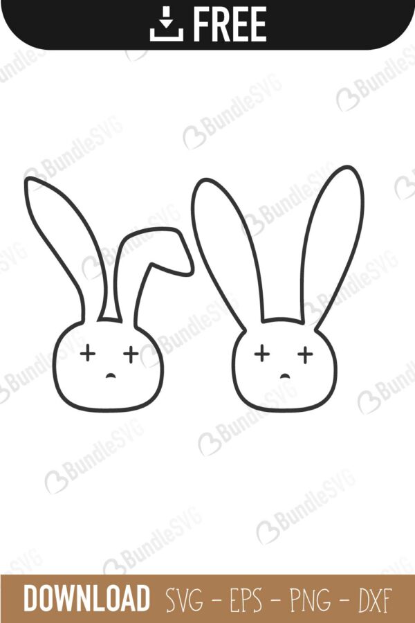 Download Bad Bunny Svg Cut Files Free Download Bundlesvg