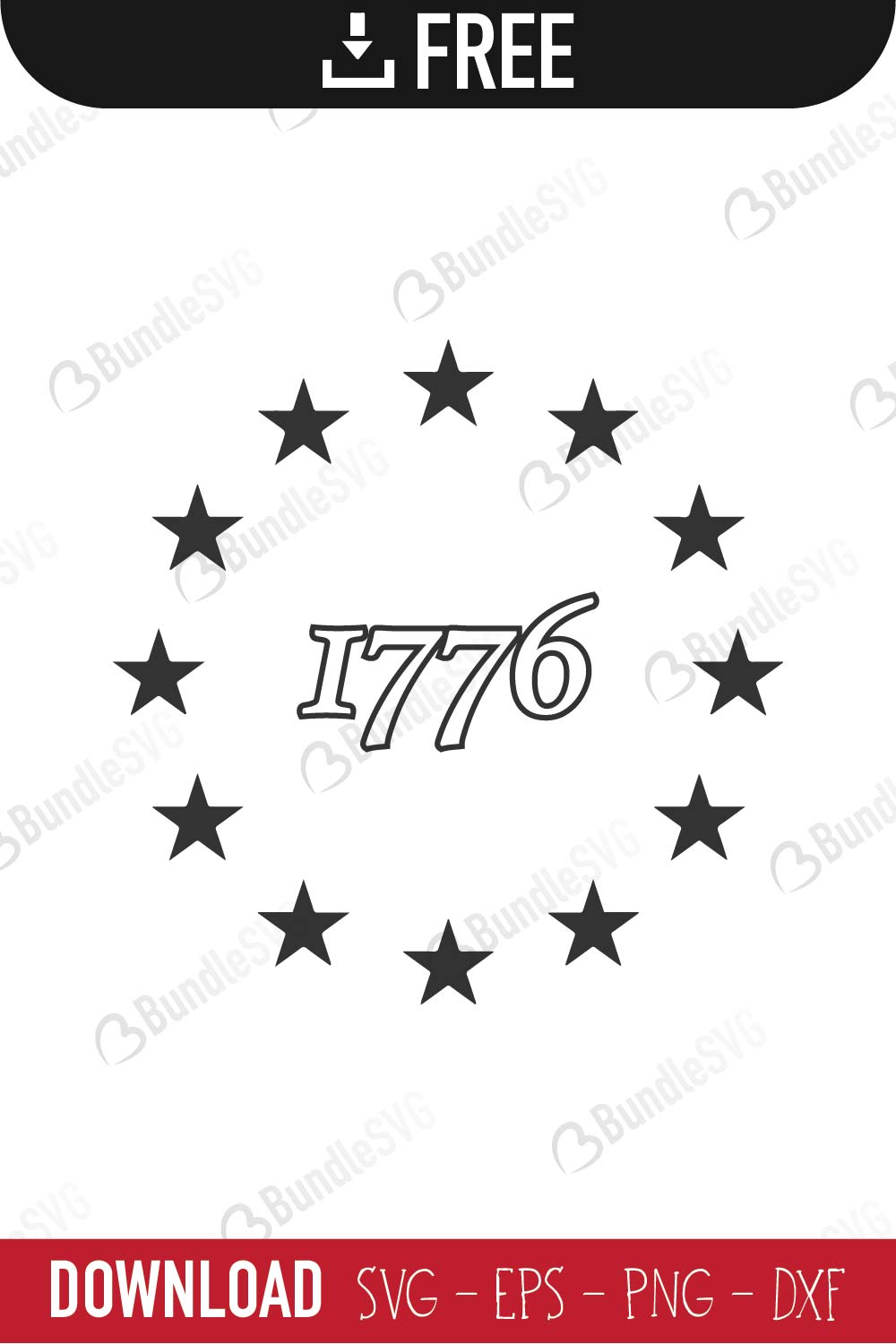 1776 Stars SVG for Circuit/Silhouette DXF for Plasma/Laser 1776 Svg Dxf