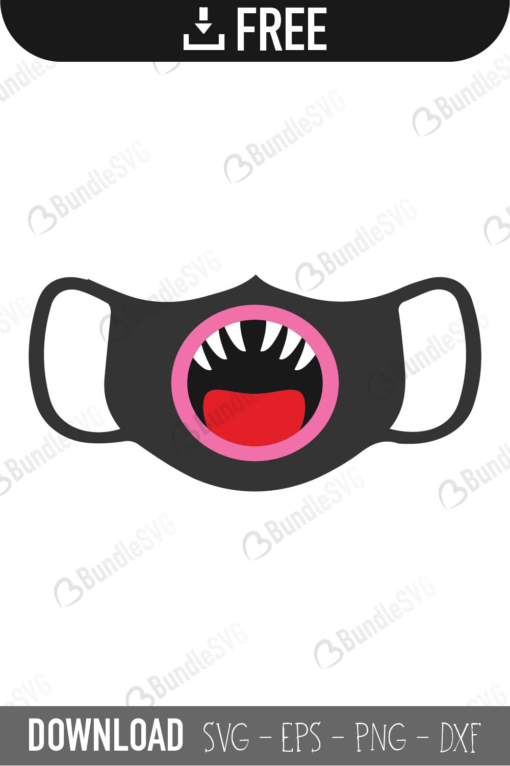 Download Halloween Monster Face Mask SVG Cut Files Free Download ...