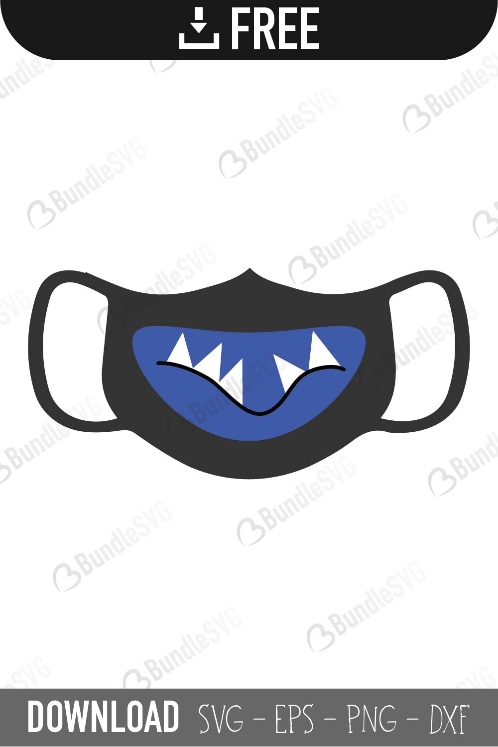 Download Halloween Monster Face Mask Svg Cut Files Free Download Bundlesvg