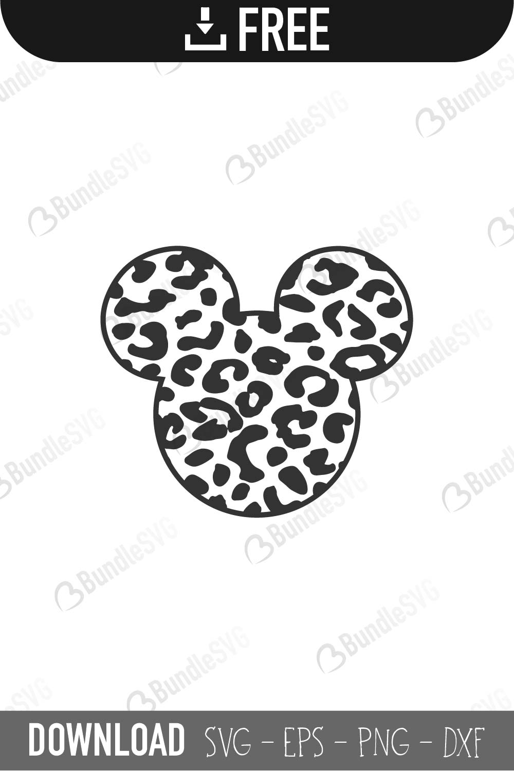 Mickey Mouse Cheetah Svg Cut Files Free Download Bundlesvg