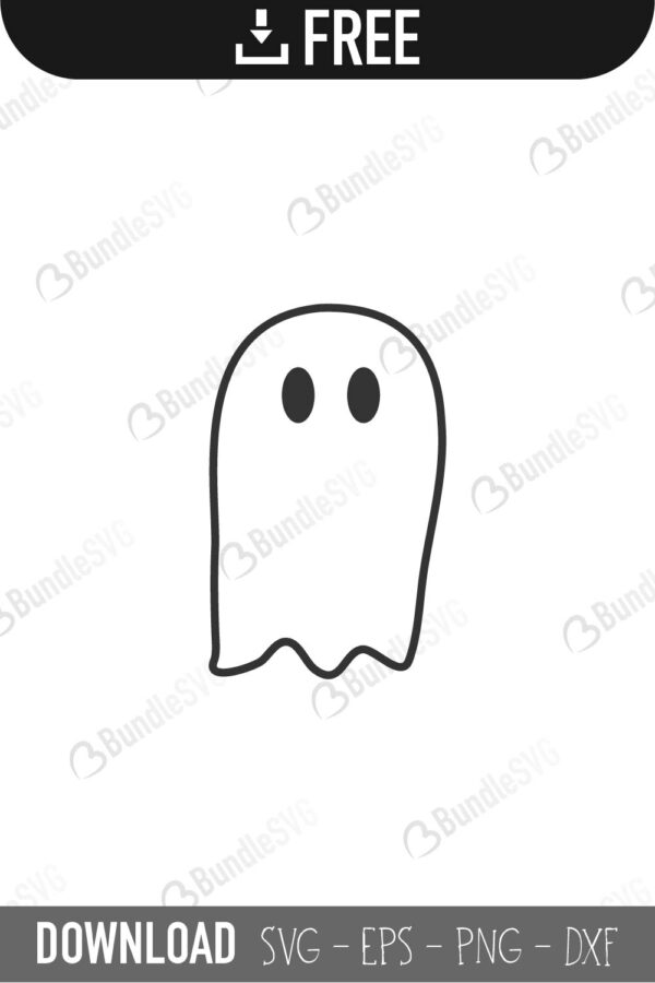 Ghost Svg Cut Files Download Bundlesvg