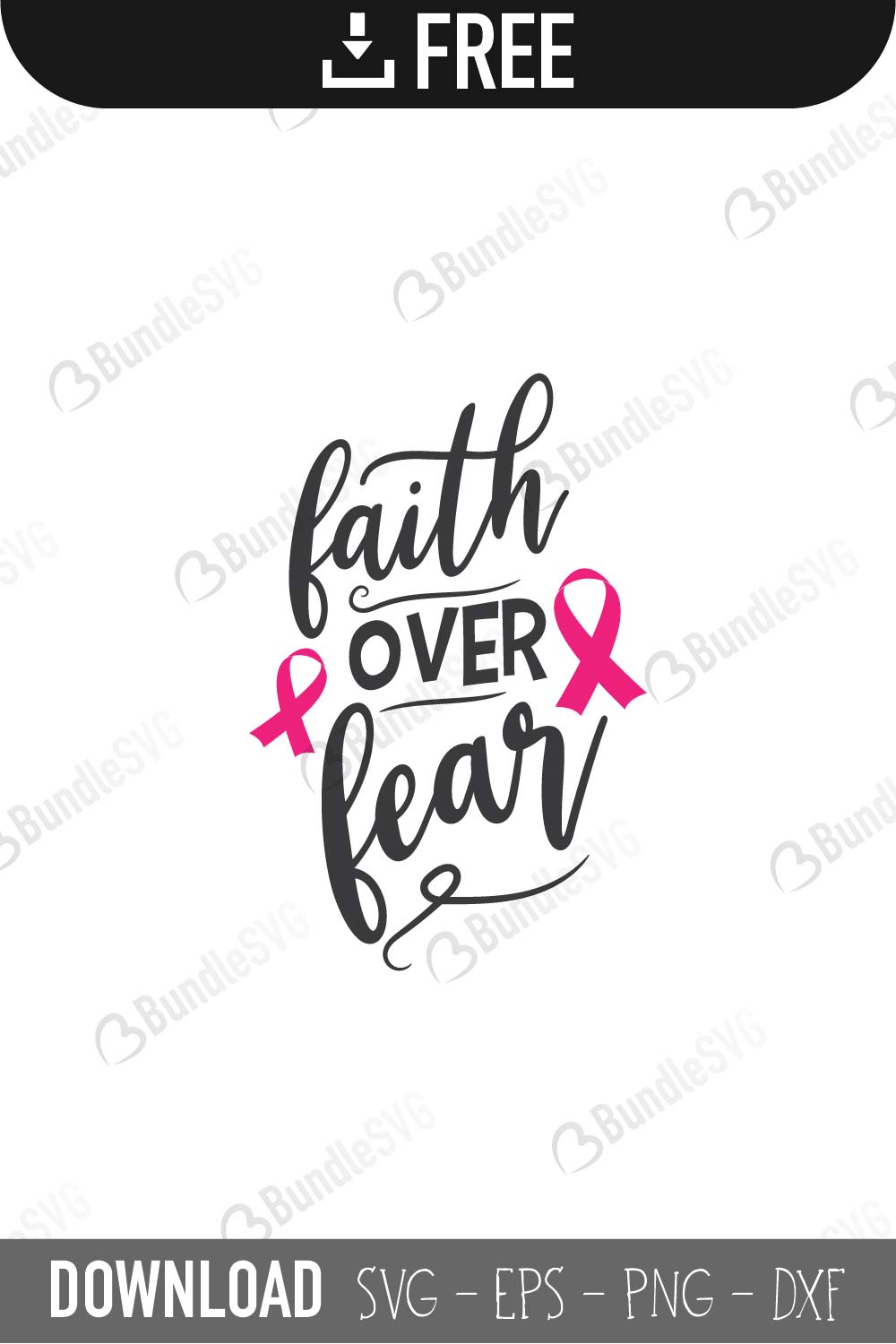 Download Art Collectibles Clip Art Cut Files File For Cricut Silhouette Faith Over Fear Svg Awareness Ribbon Svg Printable Breast Cancer Pink Ribbon Svg Instant Download