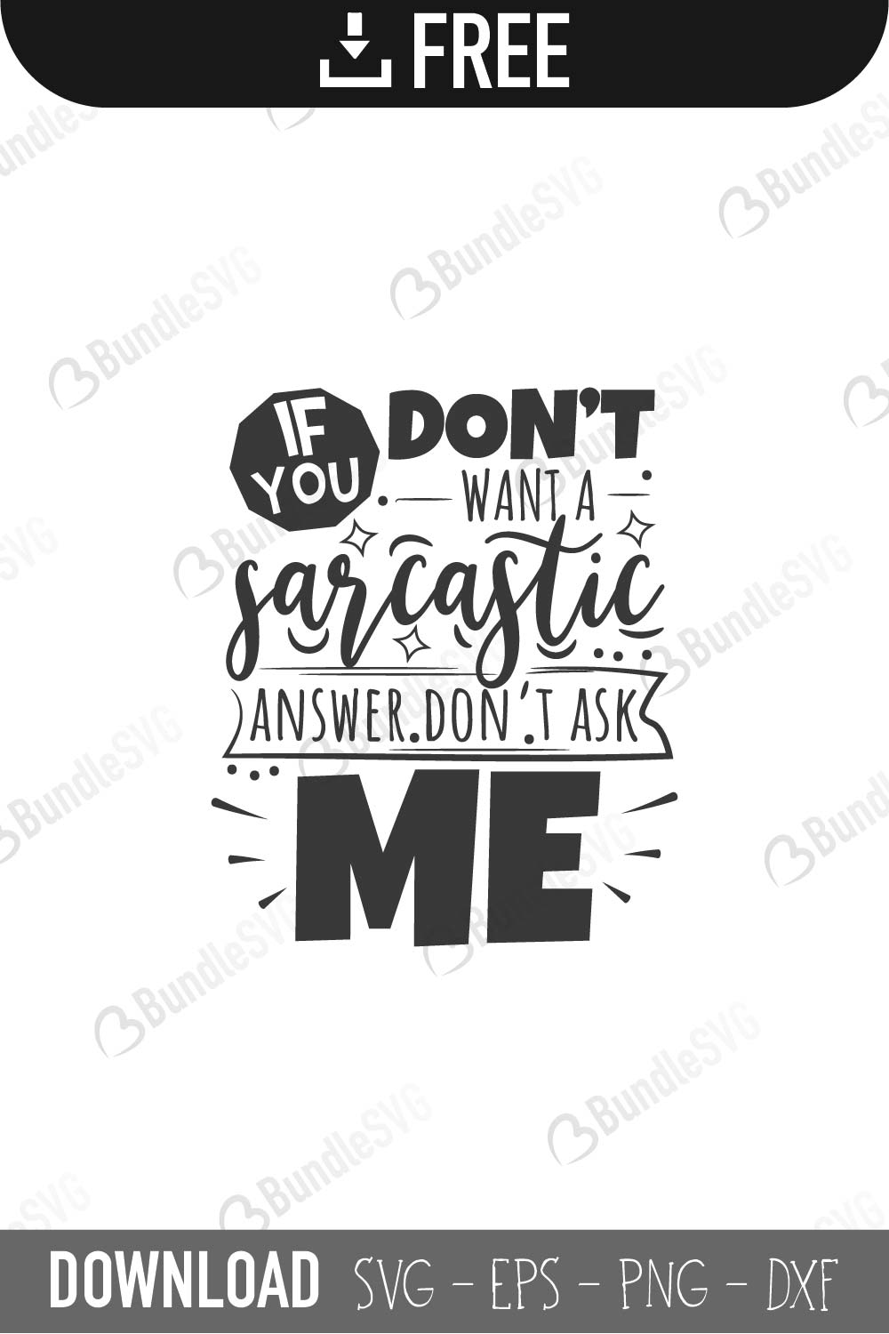 Download Sarcasm Quote Svg Cut Files Free Download Bundlesvg