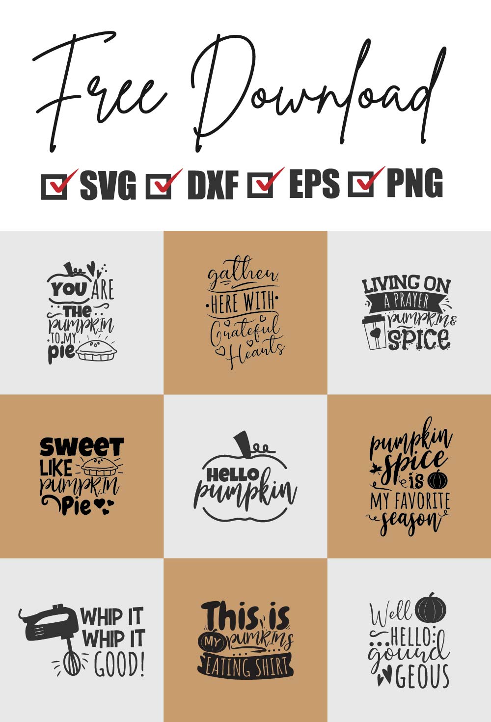 Download Thanksgiving Quote Free Svg Bundle Bundlesvg SVG, PNG, EPS, DXF File