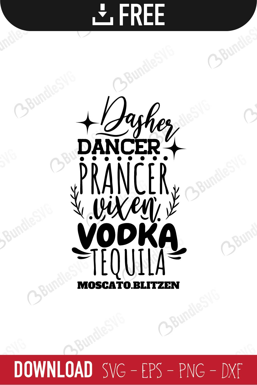 Dasher Dancer Prancer Svg Cut Files Free Download Bundlesvg