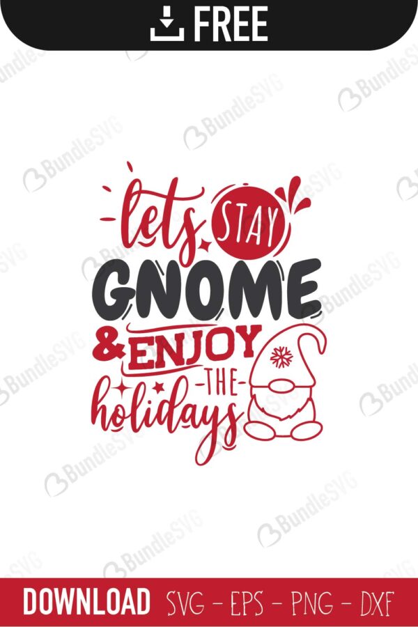 Christmas Gnome Svg Cut Files Free Download Bundlesvg