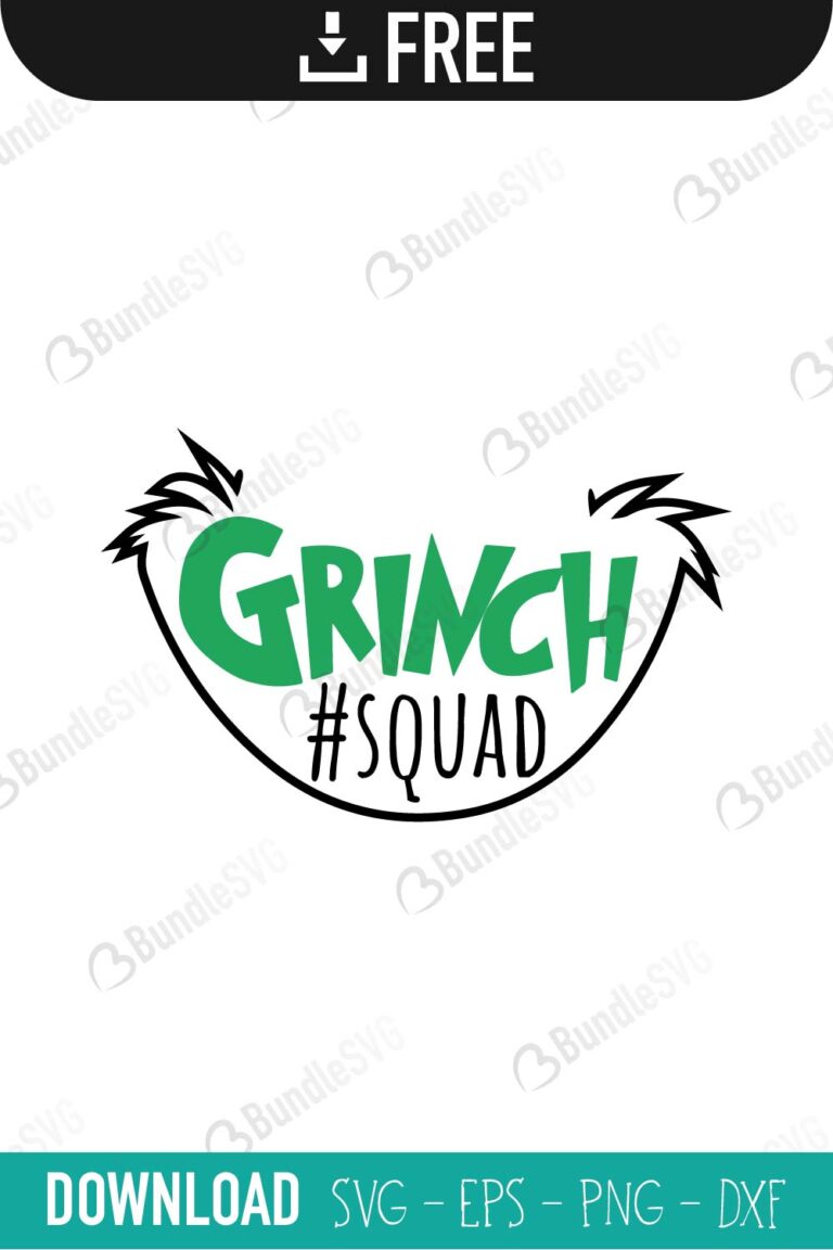 Grinch Squad SVG Cut Files Free Download | BundleSVG
