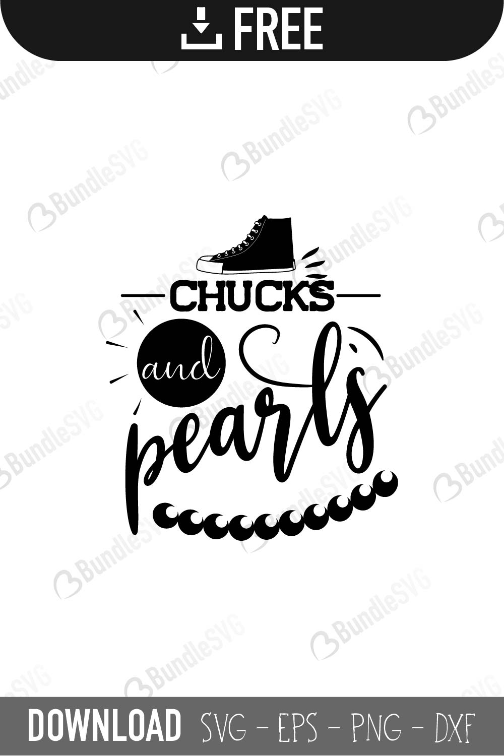 Download Chucks Pearls Svg Cut Files Free Download Bundlesvg