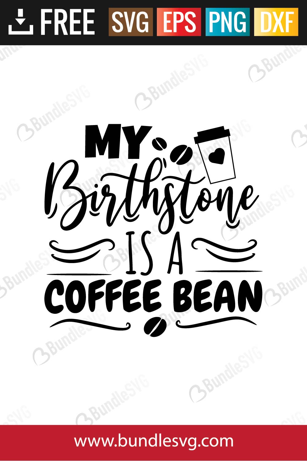 Download My Birthstone Is A Coffee Bean Svg Cut Files Bundlesvg