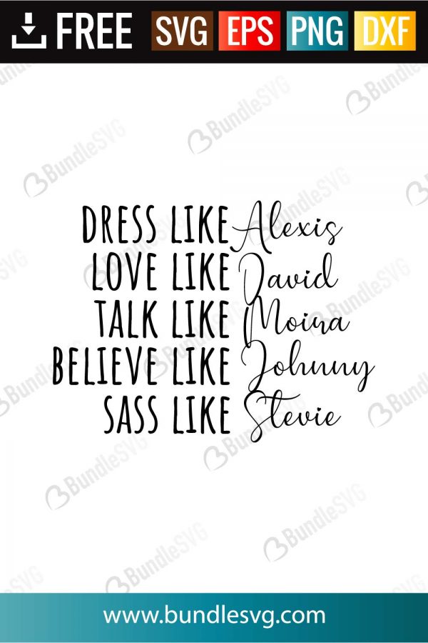 Free Free Dress Like Alexis Svg 368 SVG PNG EPS DXF File