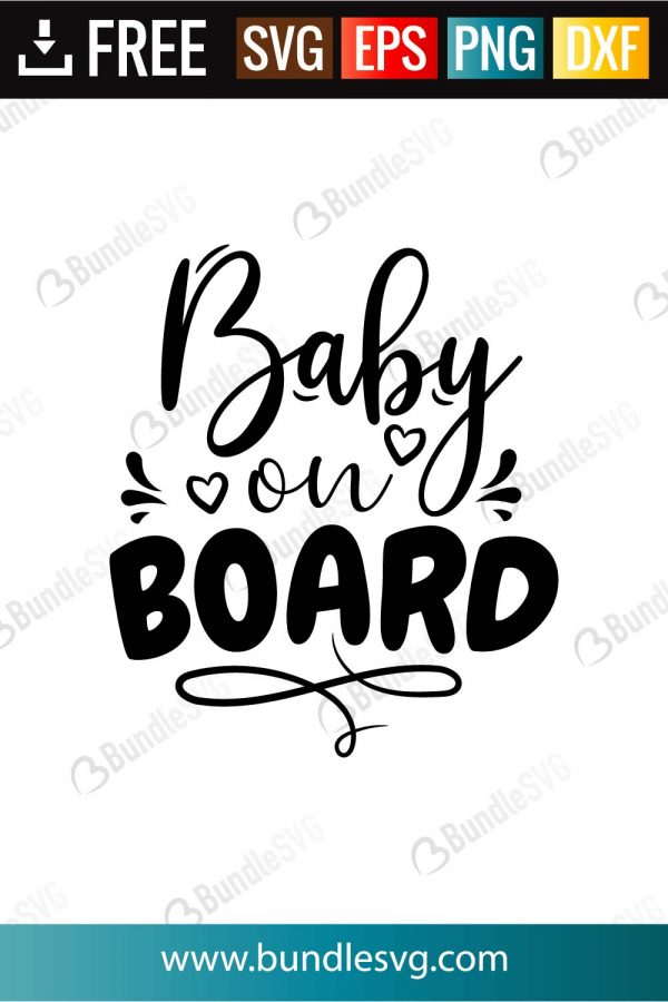 Baby On Board Svg Cut Files Bundlesvg