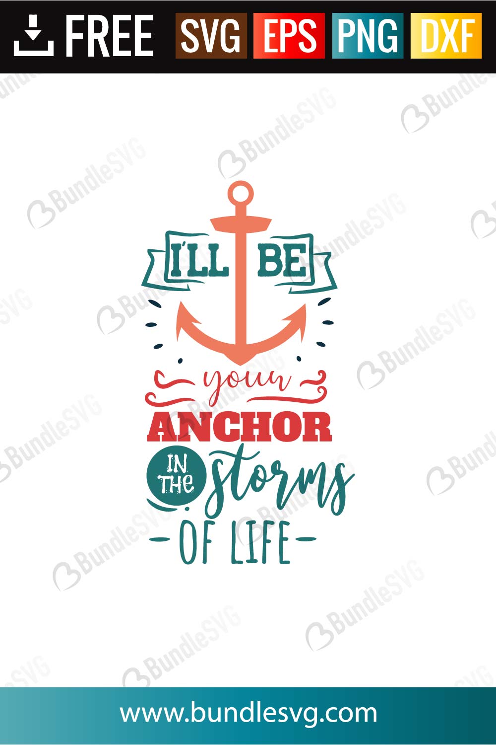 Download I Ll Be Your Anchor In The Storms Svg Cut Files Bundlesvg