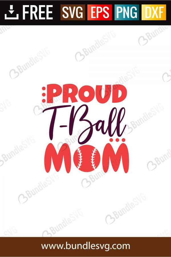 Download Proud T Ball Mom Svg Cut Files Bundlesvg