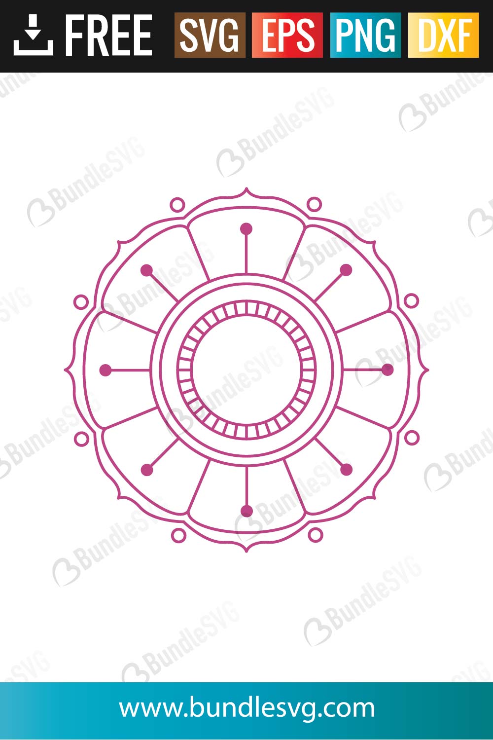 Free Monogram Mandala Svg Free SVG PNG EPS DXF File