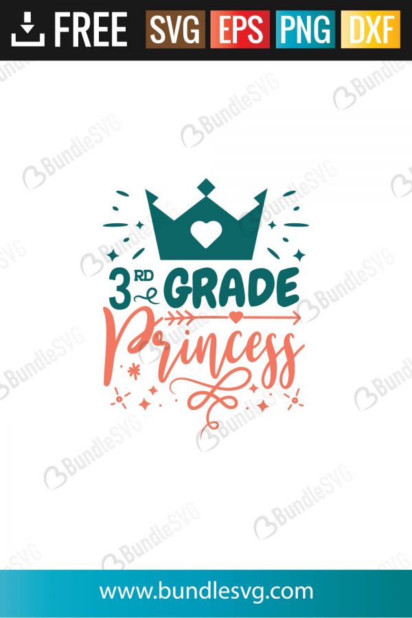 Download 3rd Grade Princess Svg Cut Files Bundlesvg