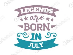 legends are born in july