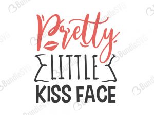 Pretty Little Kiss Face SVG Files