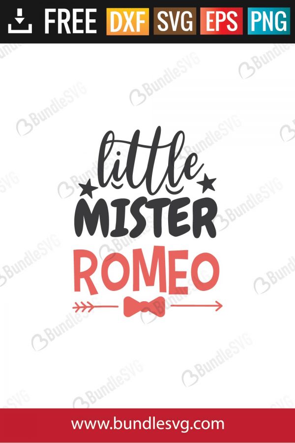 Little Mister Romeo SVG Files