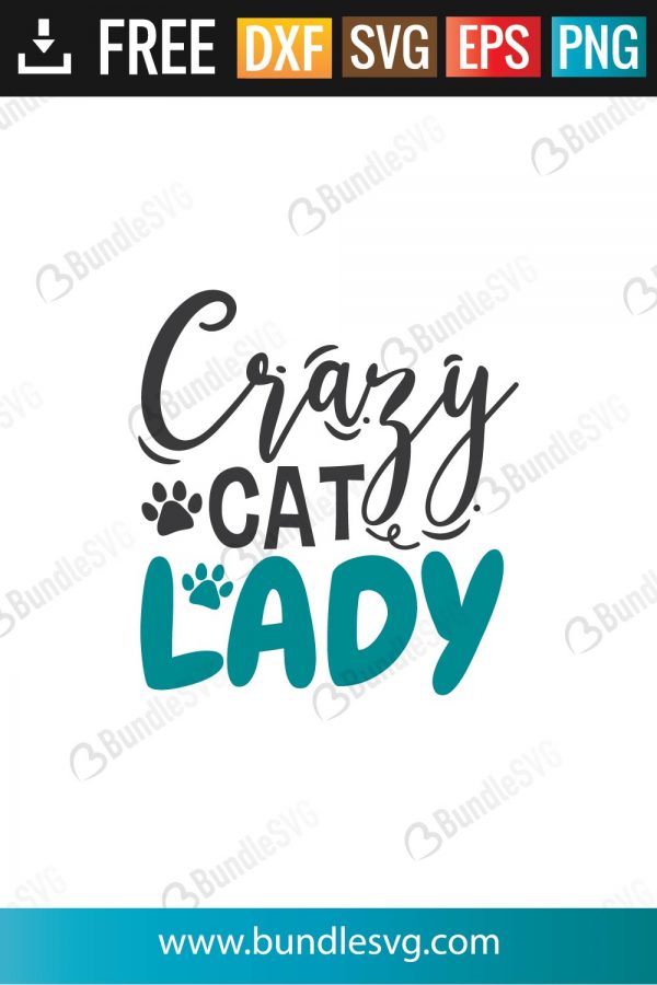 Crazy Cat Lady SVG Files