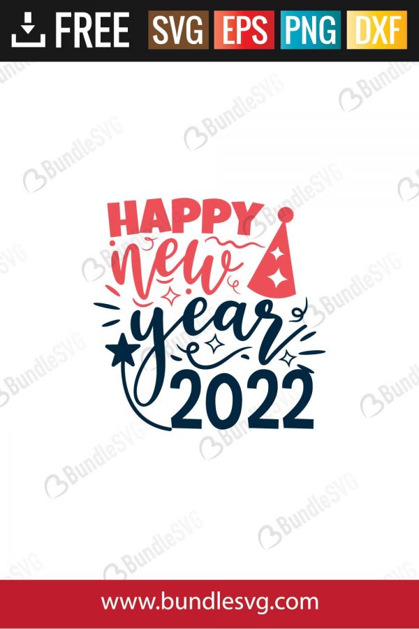 Happy New Year 2022 SVG Files