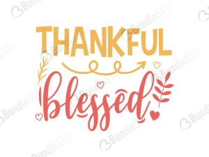 Thankful Blessed SVG Files