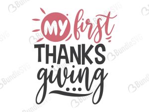 My First Thanks Giving SVG Files